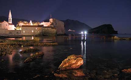 Budva Night Old City